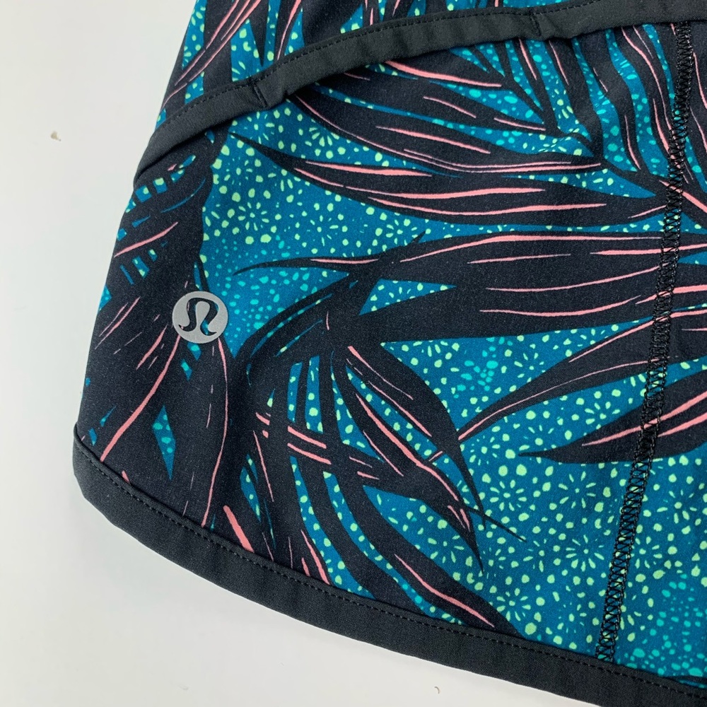 Lululemon Speed Short
Palm Lace Teal Black 4